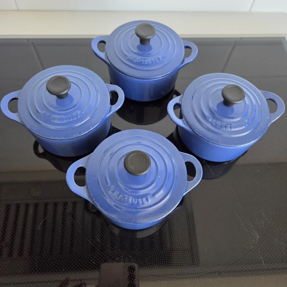 Le CREUSET Blue Cast Iron Mini Cocotte - Picture 6 of 6